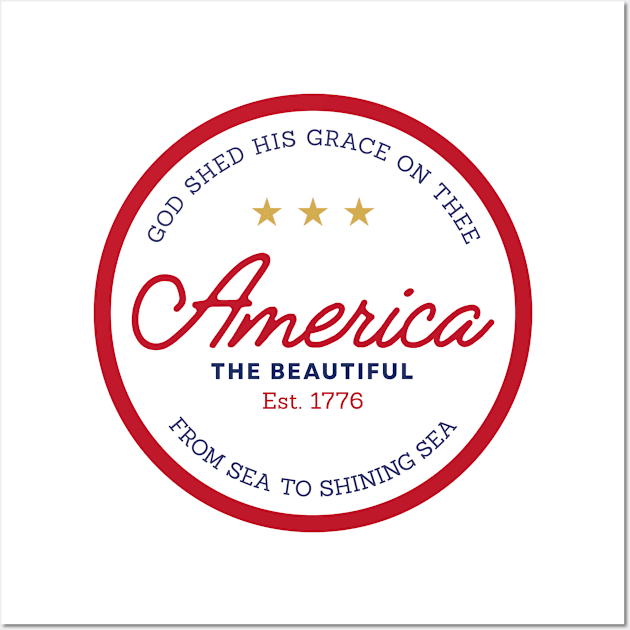 The America the Beautiul Wall Art by FranklinPrintCo